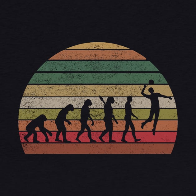 Vintage Volleyball T-Shirt Evolution T-shirt by Elsie